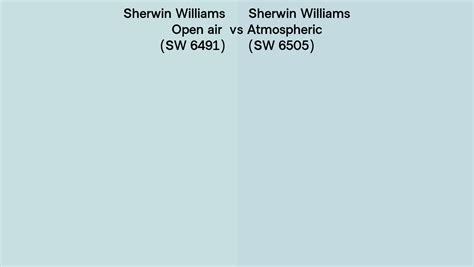 Sherwin Williams Open Air Vs Atmospheric Side By Side Comparison