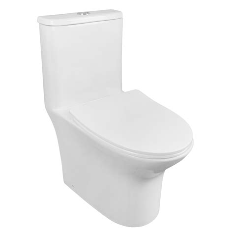 Унитаз-моноблок AZARIO Sente 375х665x785 напольный, безободковый ...