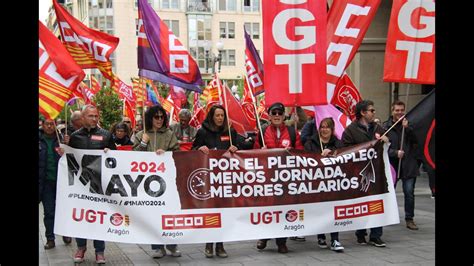 Ugt Y Ccoo Celebran El De Mayo En Huesca Youtube