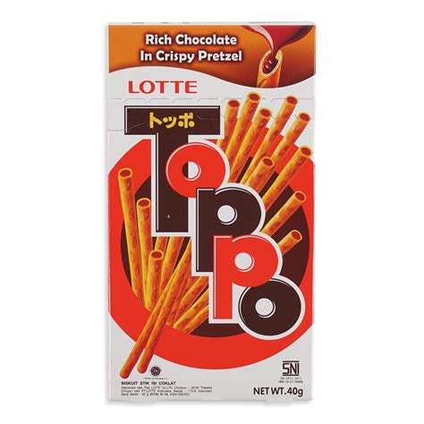 Jual Toppo Coklat Filled Biskuit Stick Lotte Toppo Chocklate Stick