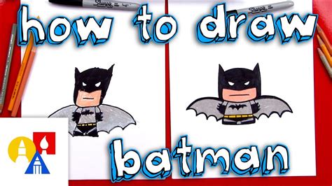 How To Draw Cartoon Batman Youtube