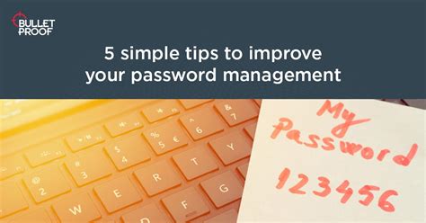 5 Top Tips For Password Management