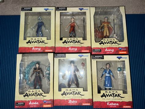 Diamond Select Toys Avatar The Last Airbender Zuko Aang Katara Action