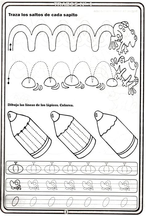 Cuaderno De Trazos Para Ni Os De A Os Ni Os De A Os Ejercicios