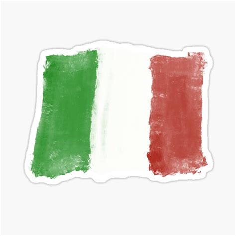 "italian flag " Sticker for Sale by juji316 | Redbubble