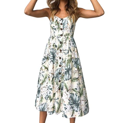 Xlzwnu Womens Dresses Sundresses For Women 2024 Boho Sundress For