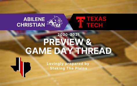 Preview Game Day Thread Abilene Christian Vs Texas Tech Staking