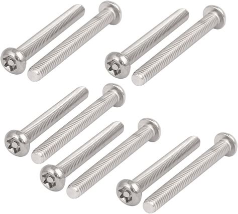 Uxcell M6x50mm 304 Stainless Steel Button Head Torx Security Tamper Proof Screws