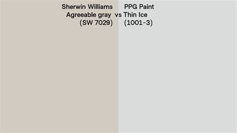 Sherwin Williams Agreeable Gray Sw Vs Ppg Paint Thin Ice