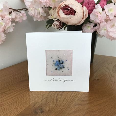 A Handmade Card Unique And Elegant Handcrafted Needle Felt Etsy Uk