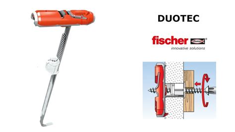 Самоустанавливающийся дюбель для гипсокартона fischer DUOTEC - YouTube