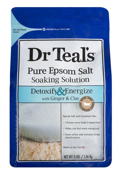 Dr Teal S Pure Epsom Salt Soaking Solution Lbs Walmart