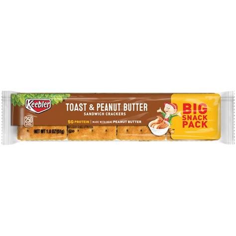 Keebler Big Snack Pack Toast And Peanut Butter Sandwich Crackers Hy Vee