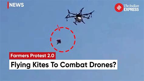 Farmers Fly High With Kites To Foil Tear Gas Dropping Drones At Shambhu