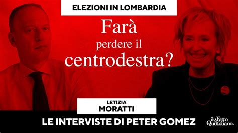 Regionali Lombardia Peter Gomez intervista Letizia Moratti farà