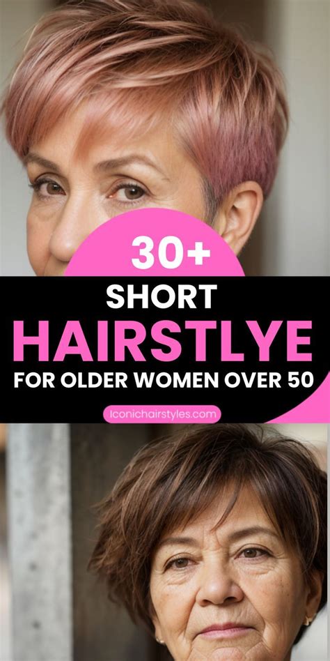 30 Short Haircut For Older Women Over 50 In 2024 Haircut For Older Women Short Hair Older