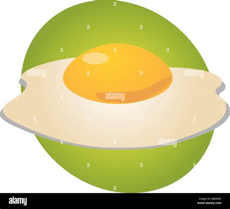 Egg Illustration Clipart Fried Whole Egg With Yolk Stock Photo Alamy