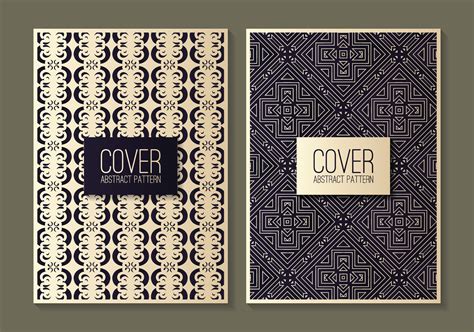 ornament pattern book cover collection 32466945 Vector Art at Vecteezy