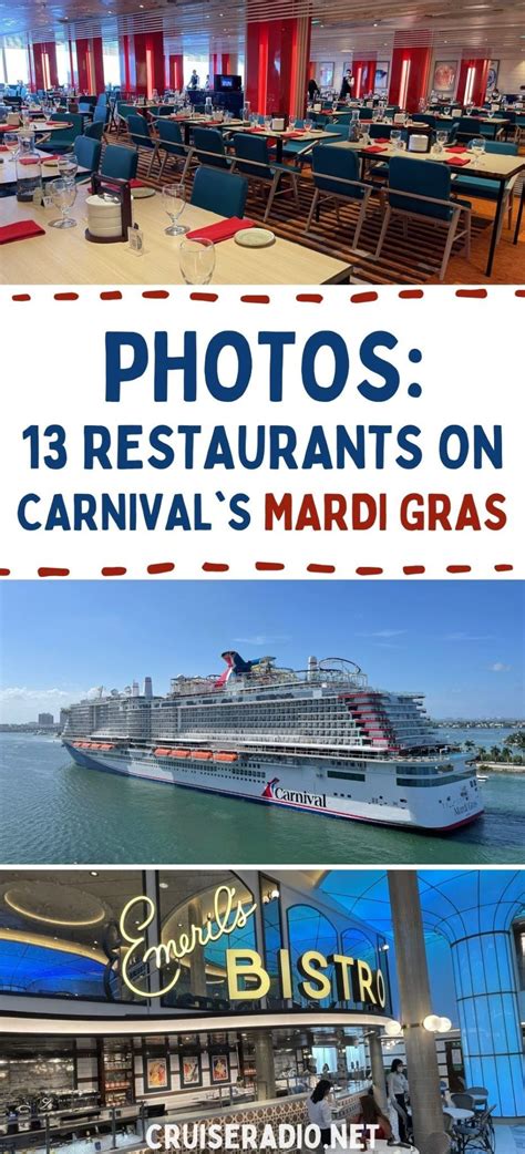 Photos: 13 Restaurants on Carnival's Mardi Gras | Carnival cruise ships ...