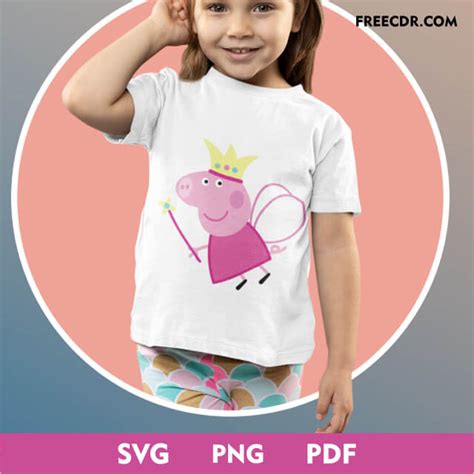 Peppa Pig SVG Free Layered Cricut Cutting File