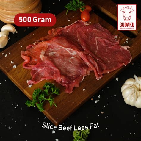 Jual Slice Beef Less Fat Daging Sukiyaki Shabu Sapi Rendah Lemak