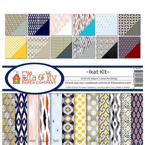 Ella And Viv Paper Company Ikat X Collection Kit