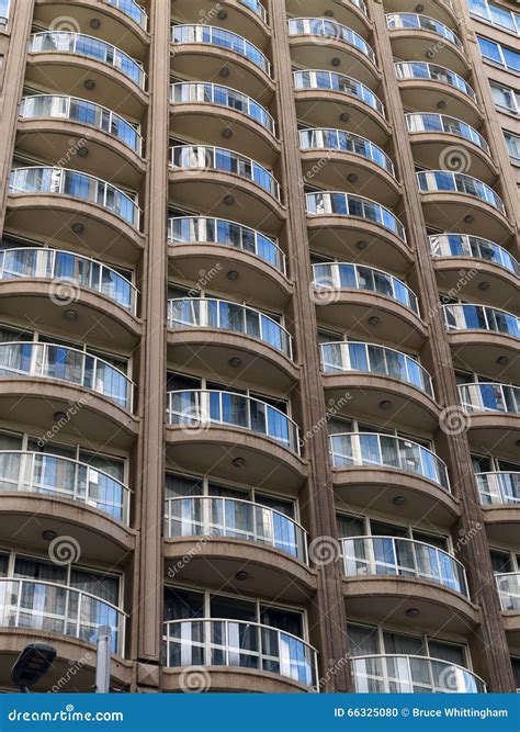 High Rise Apartment Balconies Stock Photo Image Of City Modern 66325080