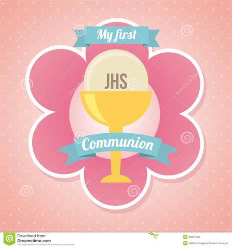 My First Communion Stock Illustration Illustration Of Holy 48607326