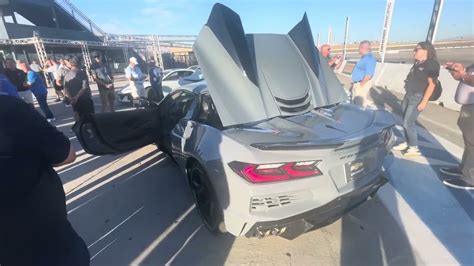 Chevy Corvette E Ray Drags Ferrari F To Mph Someone Gets