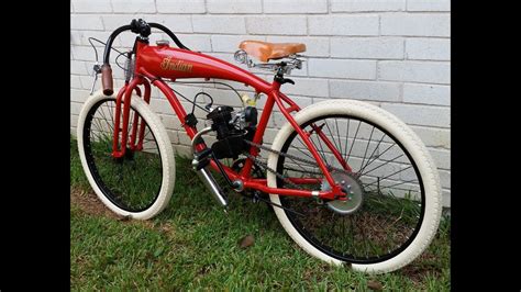 Indian Board Track Racer Replica Motorized Bicycle Bike Youtube