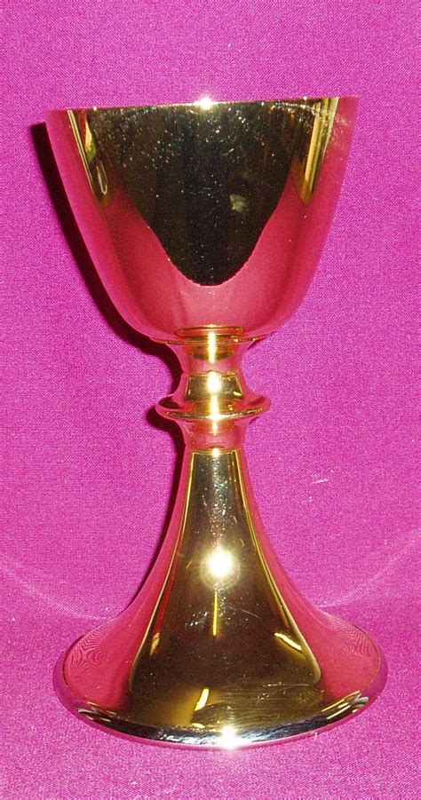 Cw885g Gold Chalice Southern Cross Church Supplies