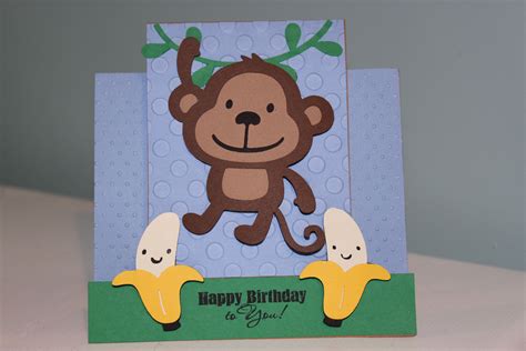 Printable Monkey Birthday Card At Weboaklynnblog Blog