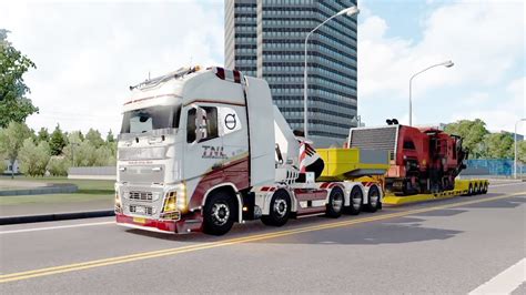 Special Transport Euro Truck Simulator With Volvo Tnl Skin Youtube