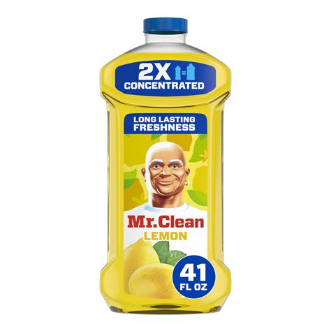 Mr Clean 2x Concentrated Multi Surface Cleaner With Lemon Scent 41 Fl Oz