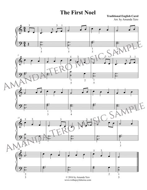 The First Noel Sheet Music Satb