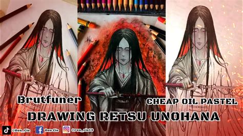 DRAWING UNOHANA RETSU From BLEACH Using Brufuner And Cheap Oil