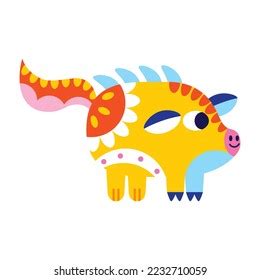 Isolated Colored Pig Alebrije Icon Vector Stock Vector Royalty Free