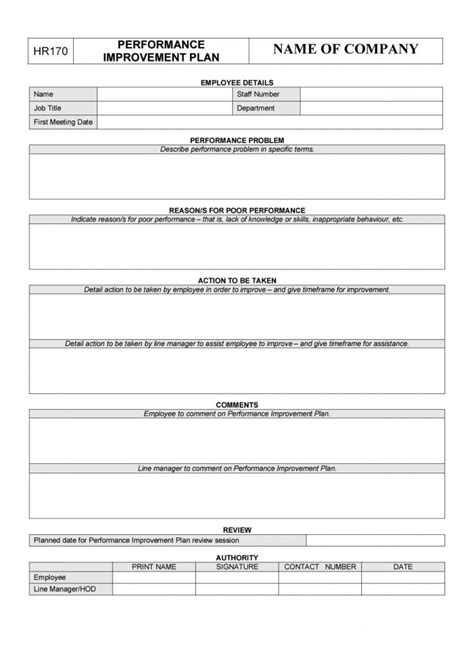 Free Corrective Action Plan Template Printable Templates