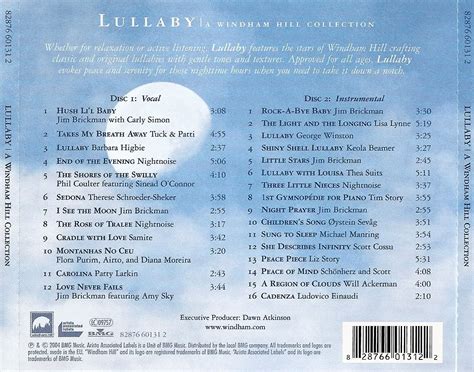 Various Artists Lullaby A Windham Hill Collection 2004 2 Cd Set