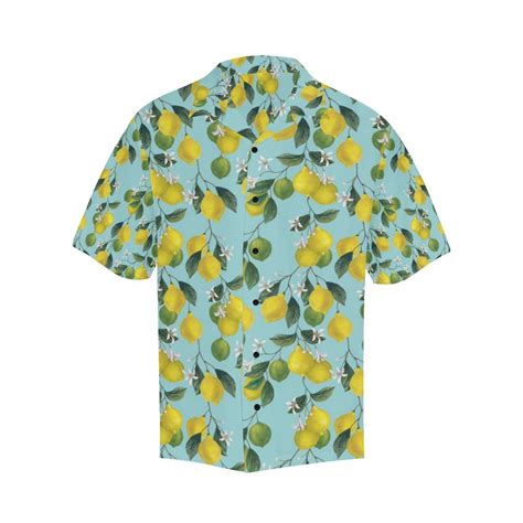 Lemon Pattern Print Design Lm05 Mens Hawaiian Shirt Jorjune