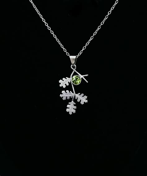 Resilient Oak With Gem Pendant