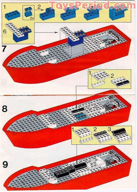 Lego Fire Fighting Boat Instructions And Parts List