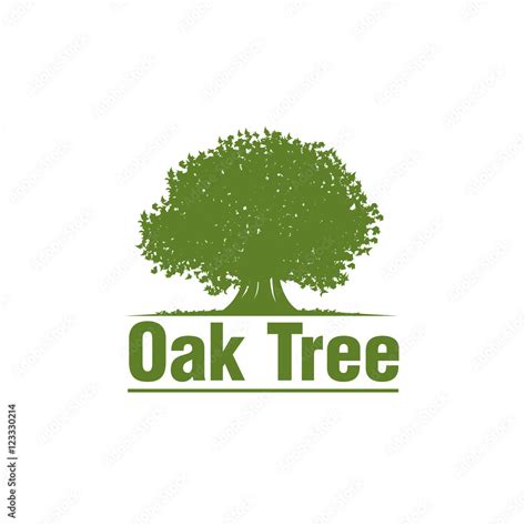 oak tree logo icon Stock Vector | Adobe Stock