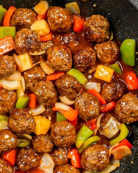Sweet And Sour Meatballs Recipe Easy Recipes
