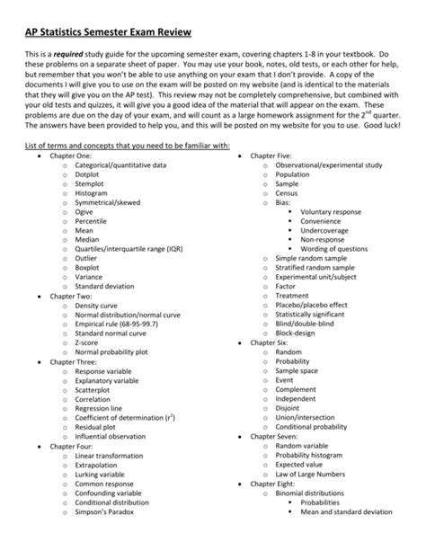 Ap Statistics Midterm Exam Questions And Answers Ap Stats Fr