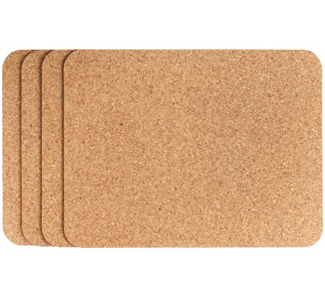 Cork Table Mats 5mm Under A Plate 300x400mm 6 Pcs Cork Placemats