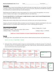 Reaction Stoichiometry Lab Baking Soda And Vinegar Reaction Course Hero