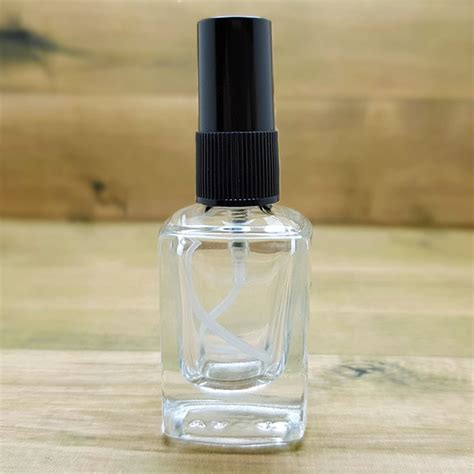 Frasco De Perfume Vidro 10 Ml Quadrado Spray Preto Elo7