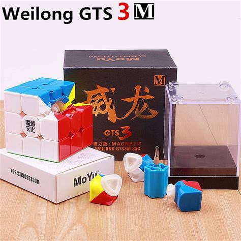 Cubo mágico 3x3x3 MoYu Weilong gts Magnético Cubo de quebra cabeça de