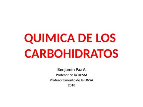 PPTX Quimica De Los Carbohidratos DOKUMEN TIPS